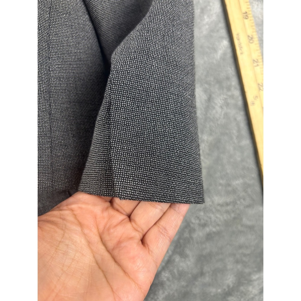 Theory Gabrielle Grey Wool Blend Single Button Blazer Jacket Size 4 Career - Picture 10 of 10